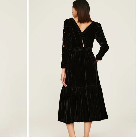 SEA Elegant Black Evening Dress - Picture 2 of 9